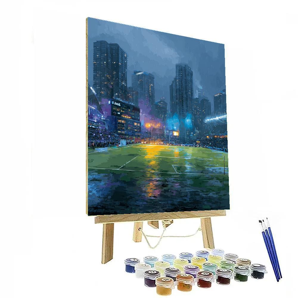 Seattle Fifa 2026 Rainlight Number painting