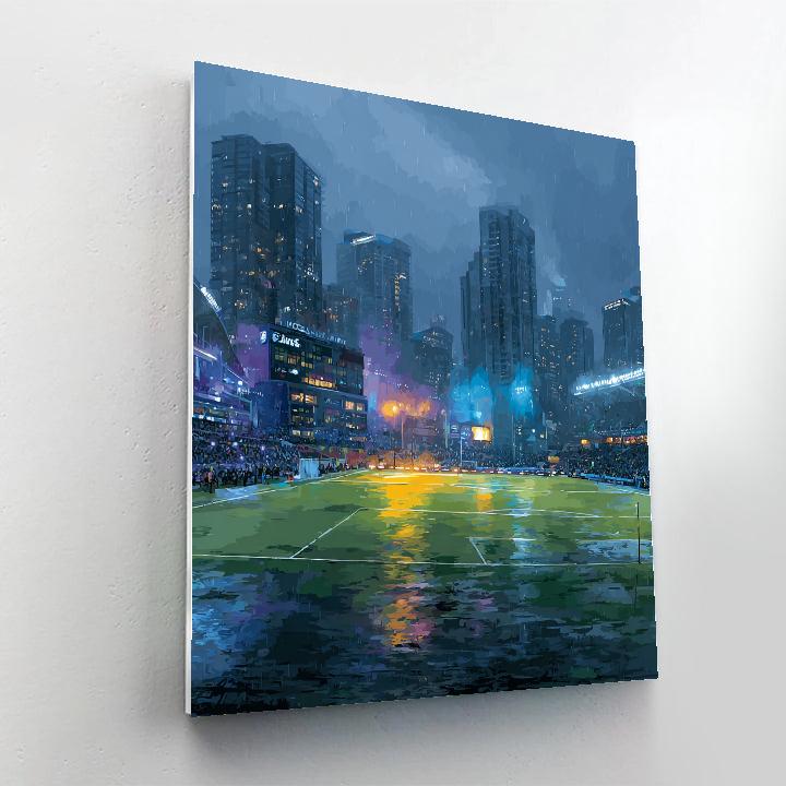 Seattle Fifa 2026 Rainlight Number painting