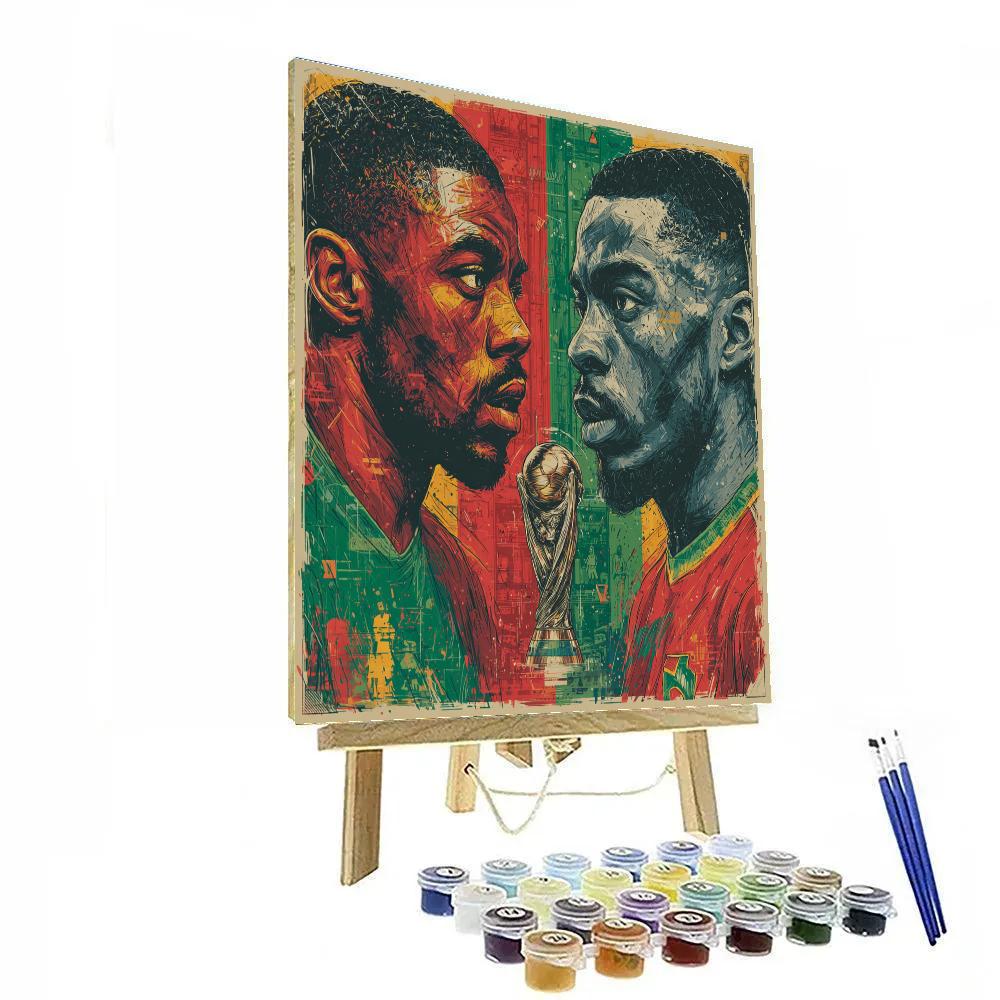 Fifa 2026 Morocco Vs Haiti Paint by numbers art