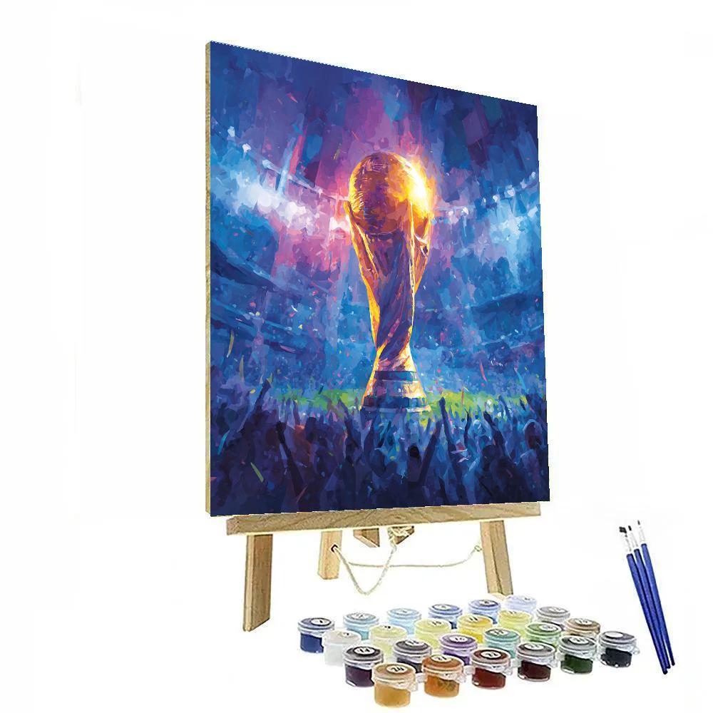 Fifa 2026 Trophy Aurora DIY paint by numbers
