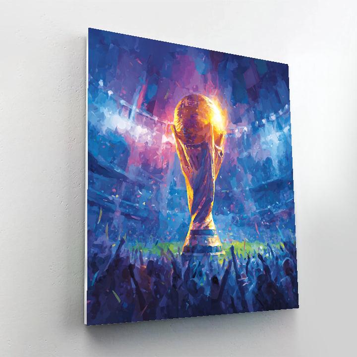 Fifa 2026 Trophy Aurora DIY paint by numbers
