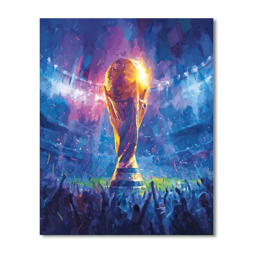 Fifa 2026 Trophy Aurora DIY paint by numbers