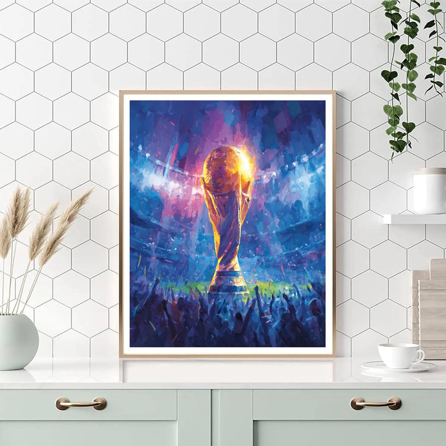 Fifa 2026 Trophy Aurora DIY paint by numbers