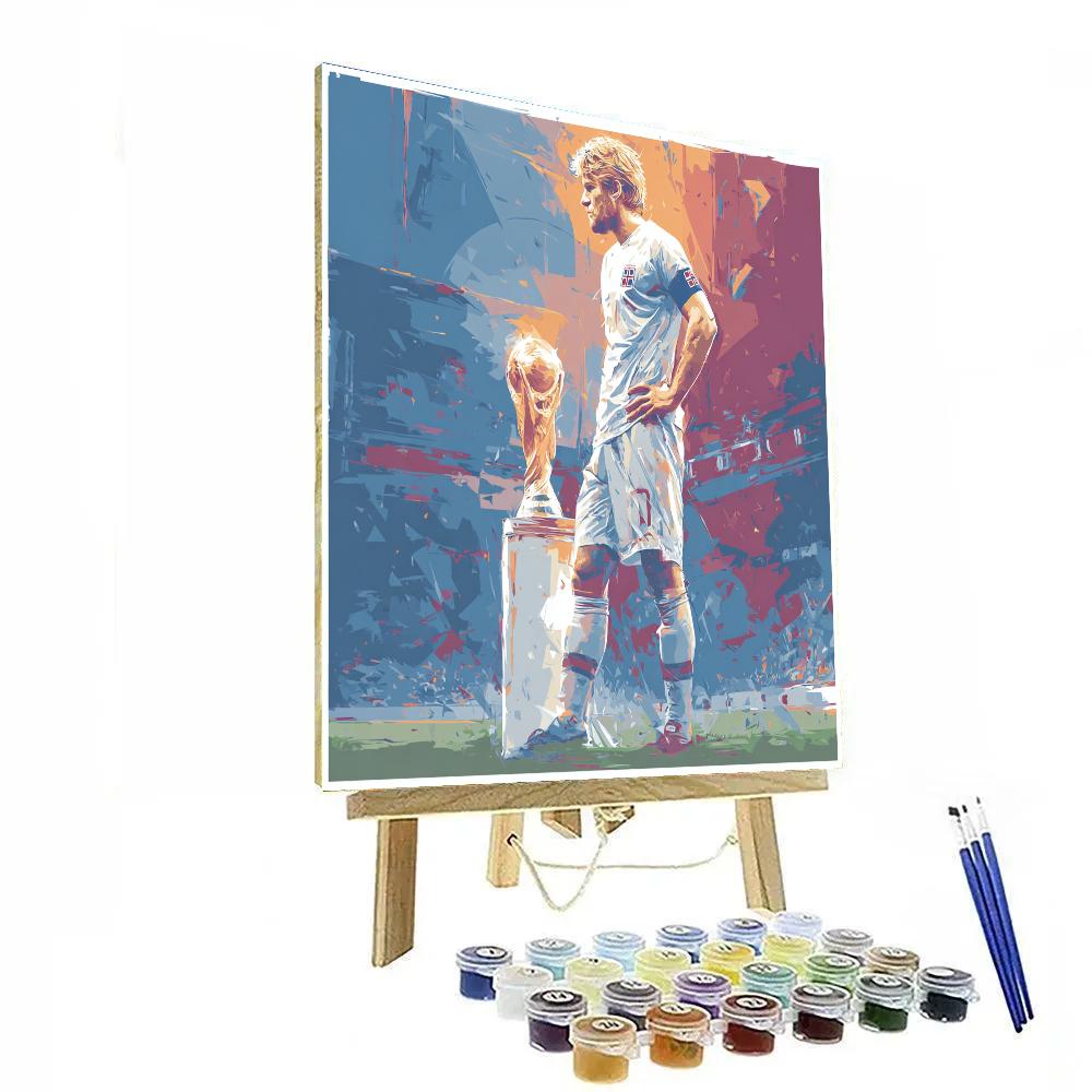 Fifa 2026 Haaland Ice Number painting