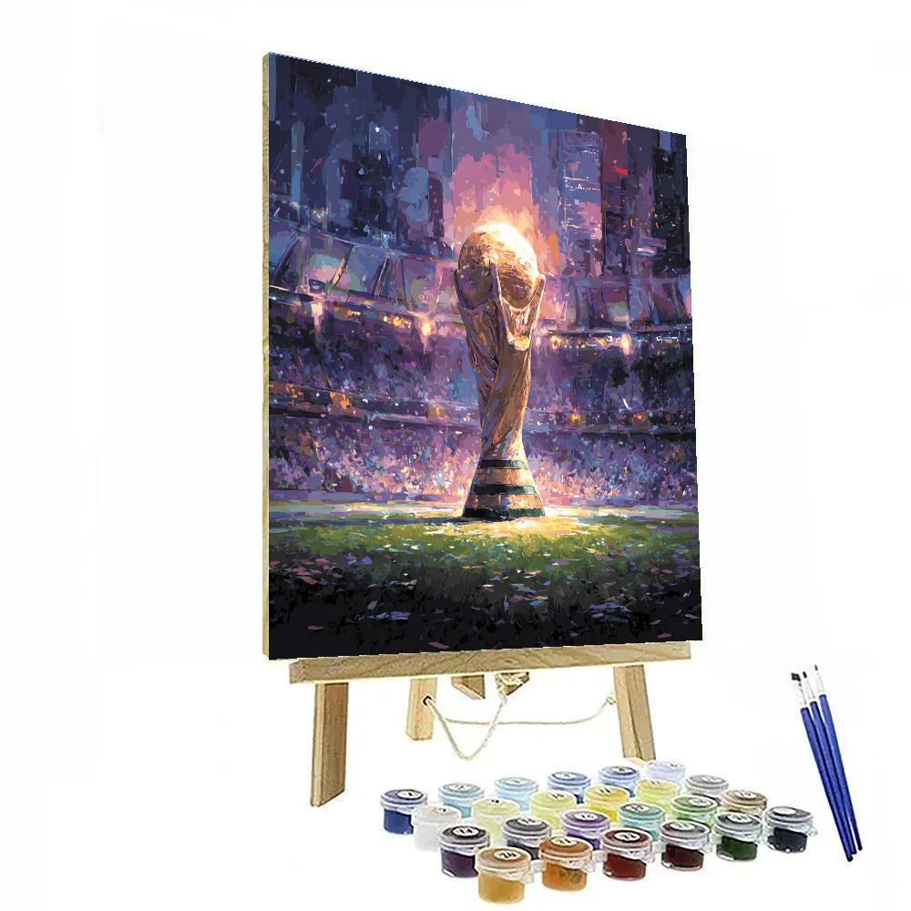 Fifa 2026 Trophy Halo Number painting