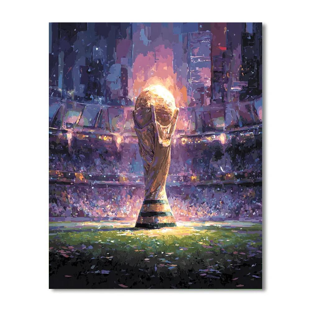 Fifa 2026 Trophy Halo Number painting