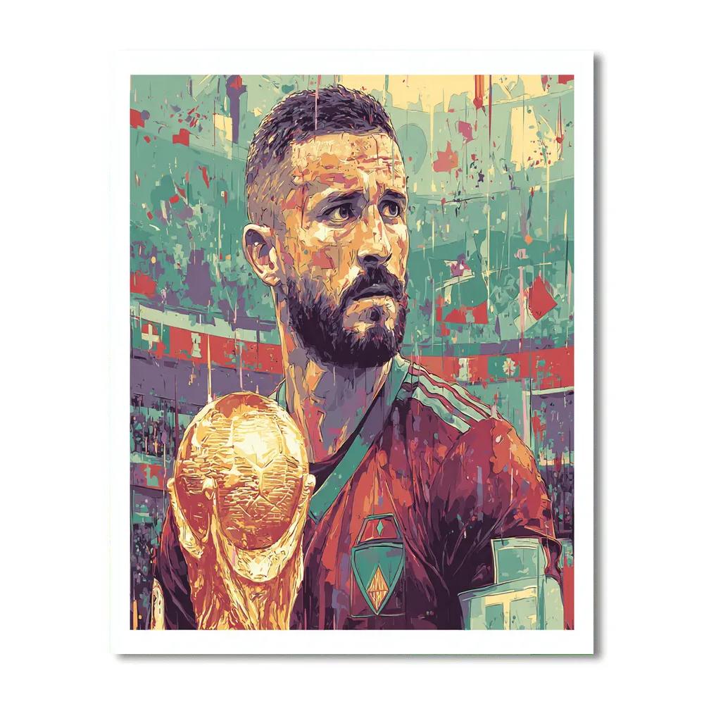 Morocco Fifa 2026 Atlas Painting by numbers kit