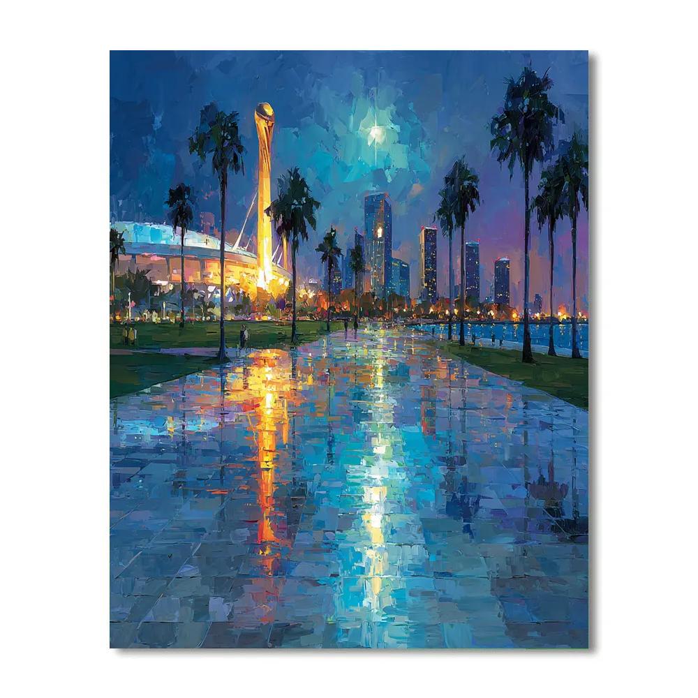 Miami Fifa 2026 Reflection Number painting