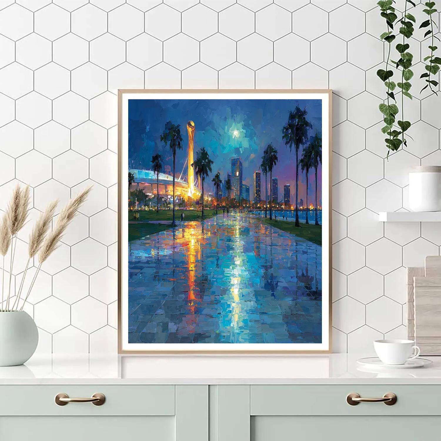Miami Fifa 2026 Reflection Number painting