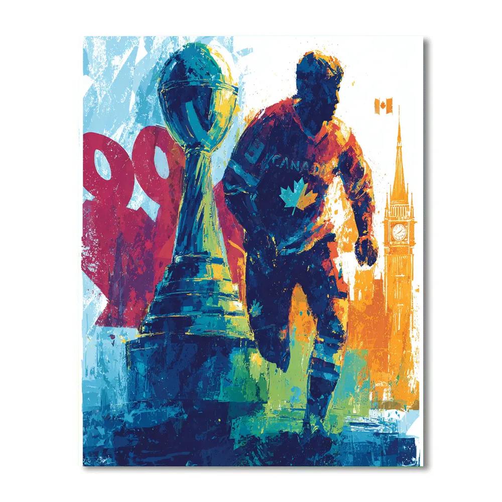 Canada Fifa 2026 Maple Glow DIY paint by numbers