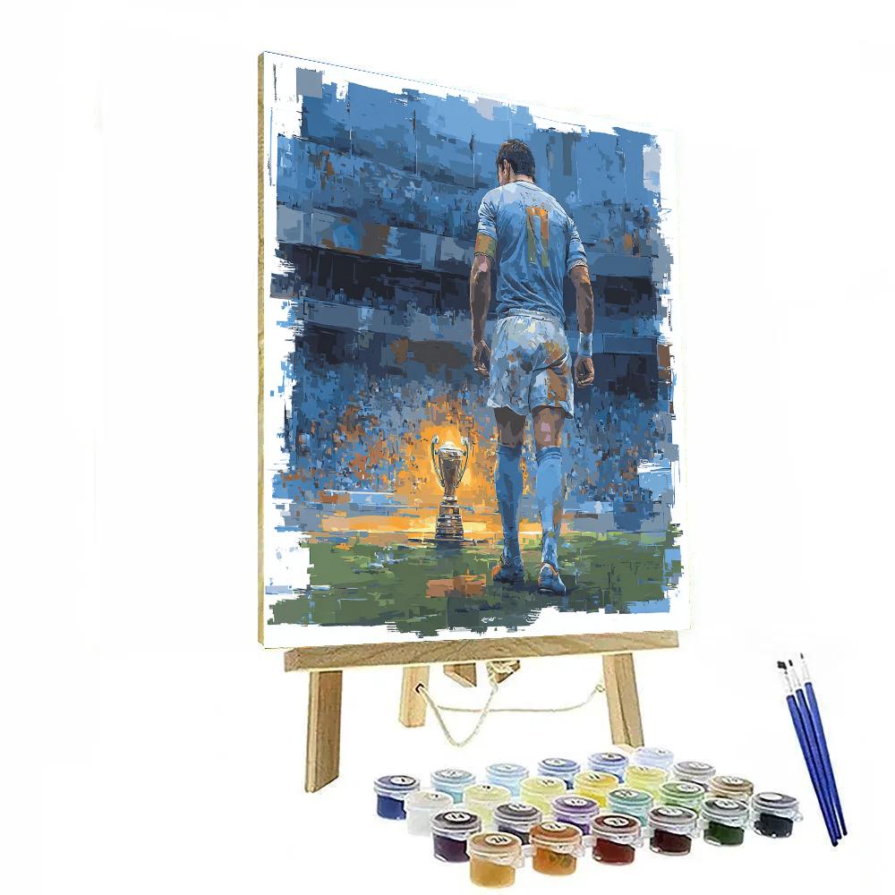 Fifa 2026 Uruguay Flame painting number kit