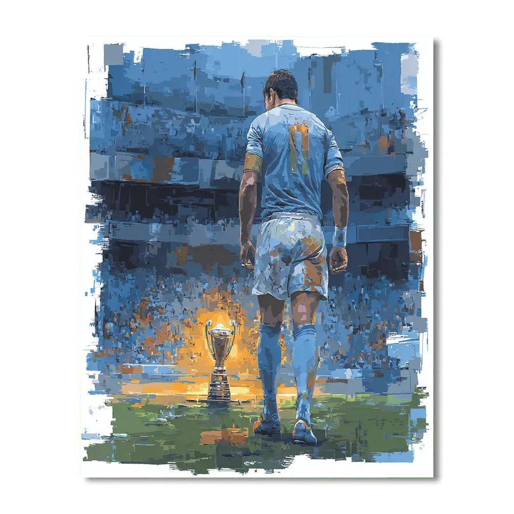 Fifa 2026 Uruguay Flame painting number kit