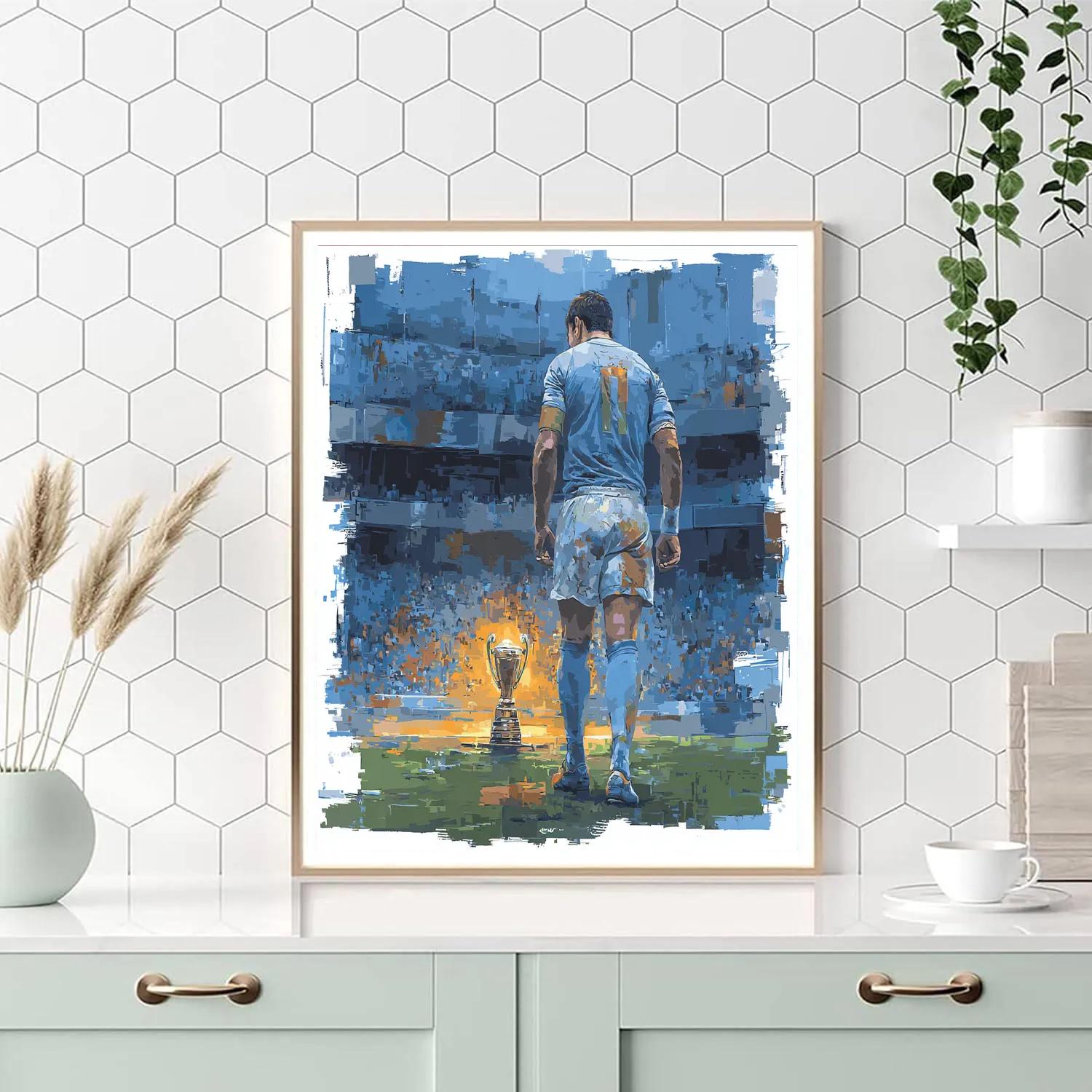 Fifa 2026 Uruguay Flame painting number kit