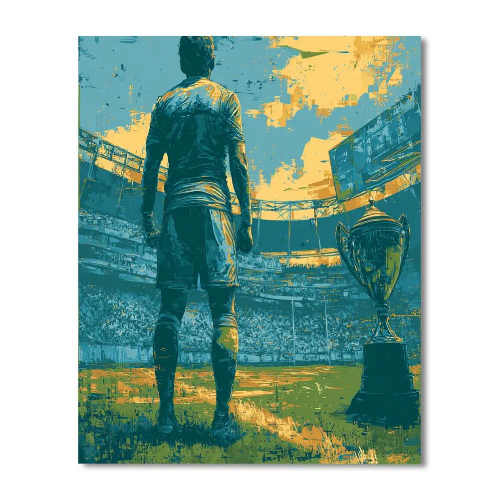 Curaçao Fifa 2026 Blue Painting by numbers kit