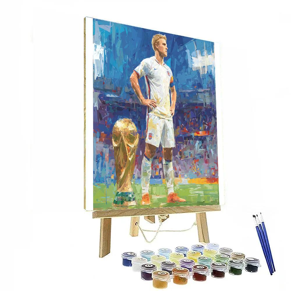 Fifa 2026 Haaland Ice Paint by numbers art