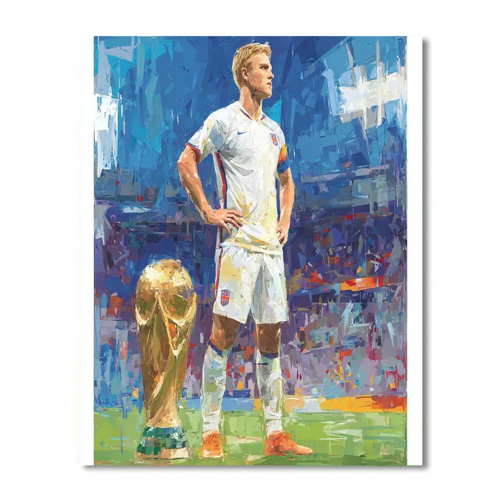 Fifa 2026 Haaland Ice Paint by numbers art