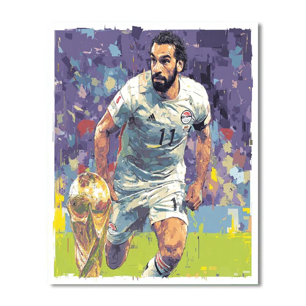 Fifa 2026 Salah Lights Number painting