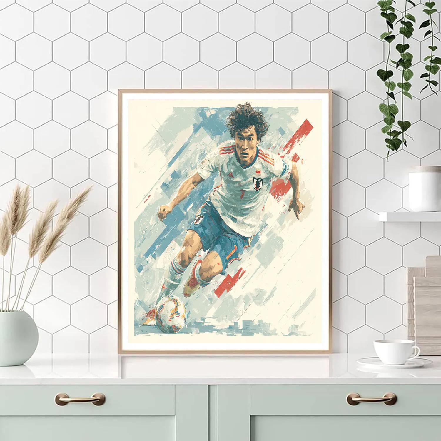 Fifa 2026 Mitoma Blue Painting by numbers kit