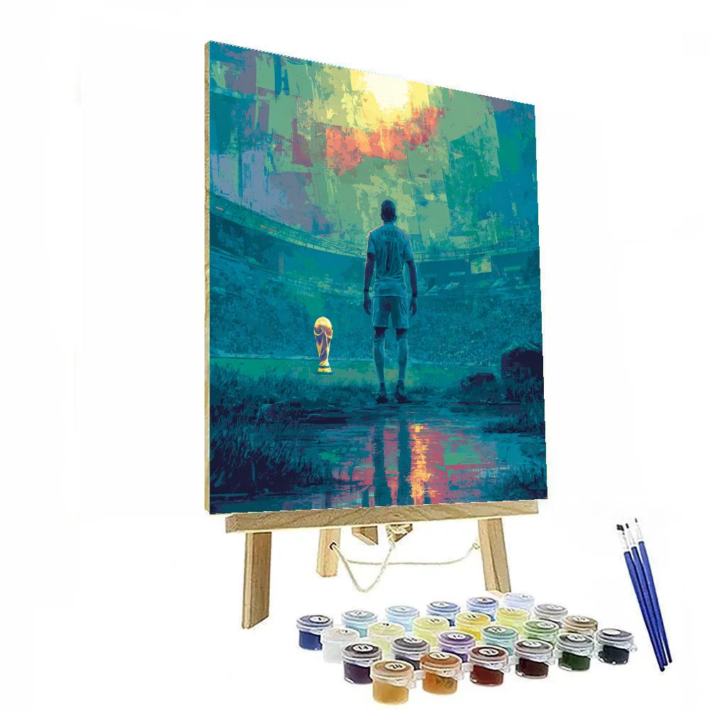 Uzbekistan Fifa 2026 Dawn Number painting