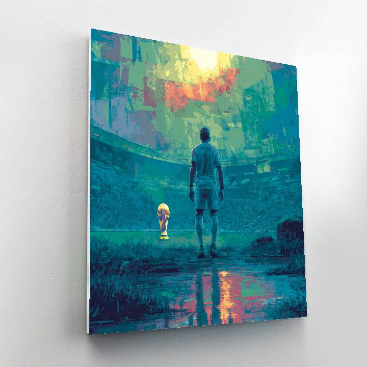 Uzbekistan Fifa 2026 Dawn Number painting