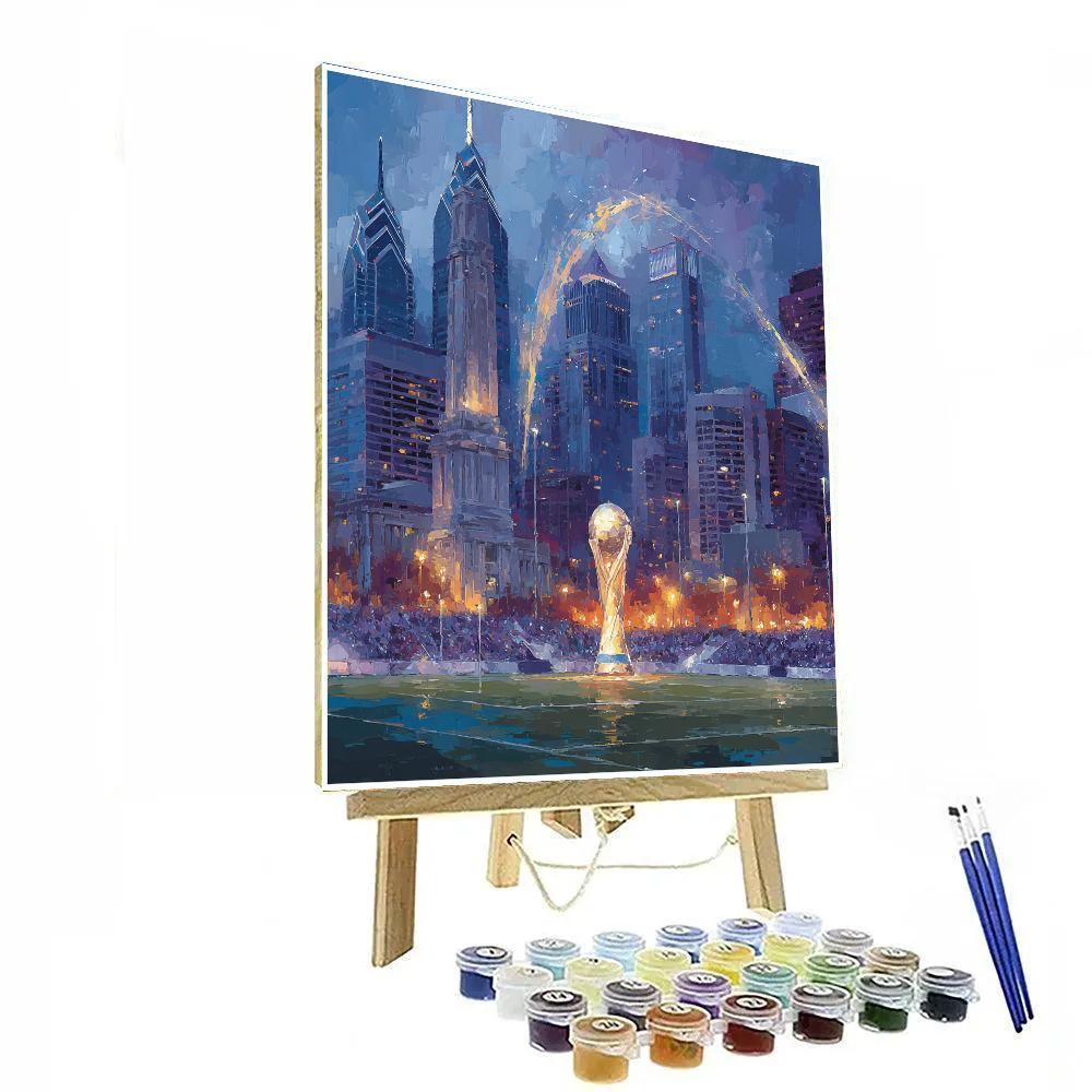 Philadelphia Fifa 2026 Glow DIY paint by numbers
