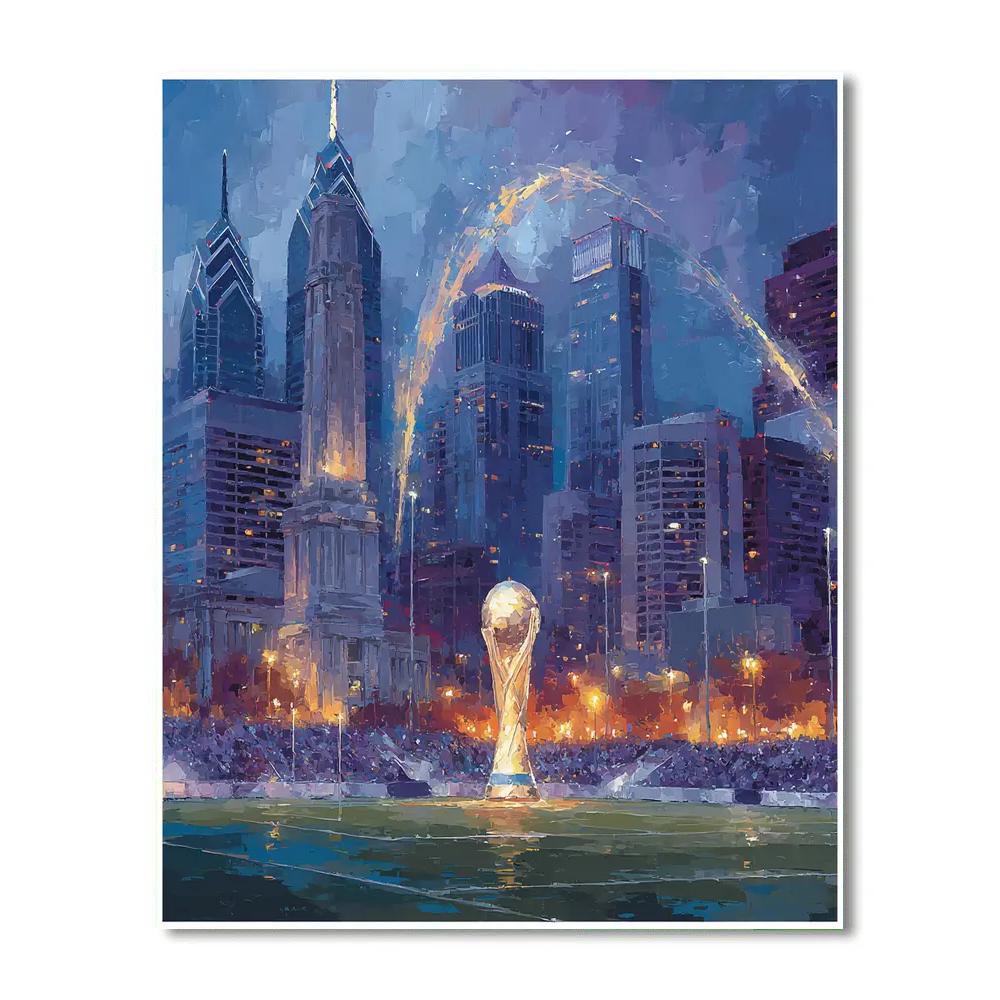 Philadelphia Fifa 2026 Glow DIY paint by numbers