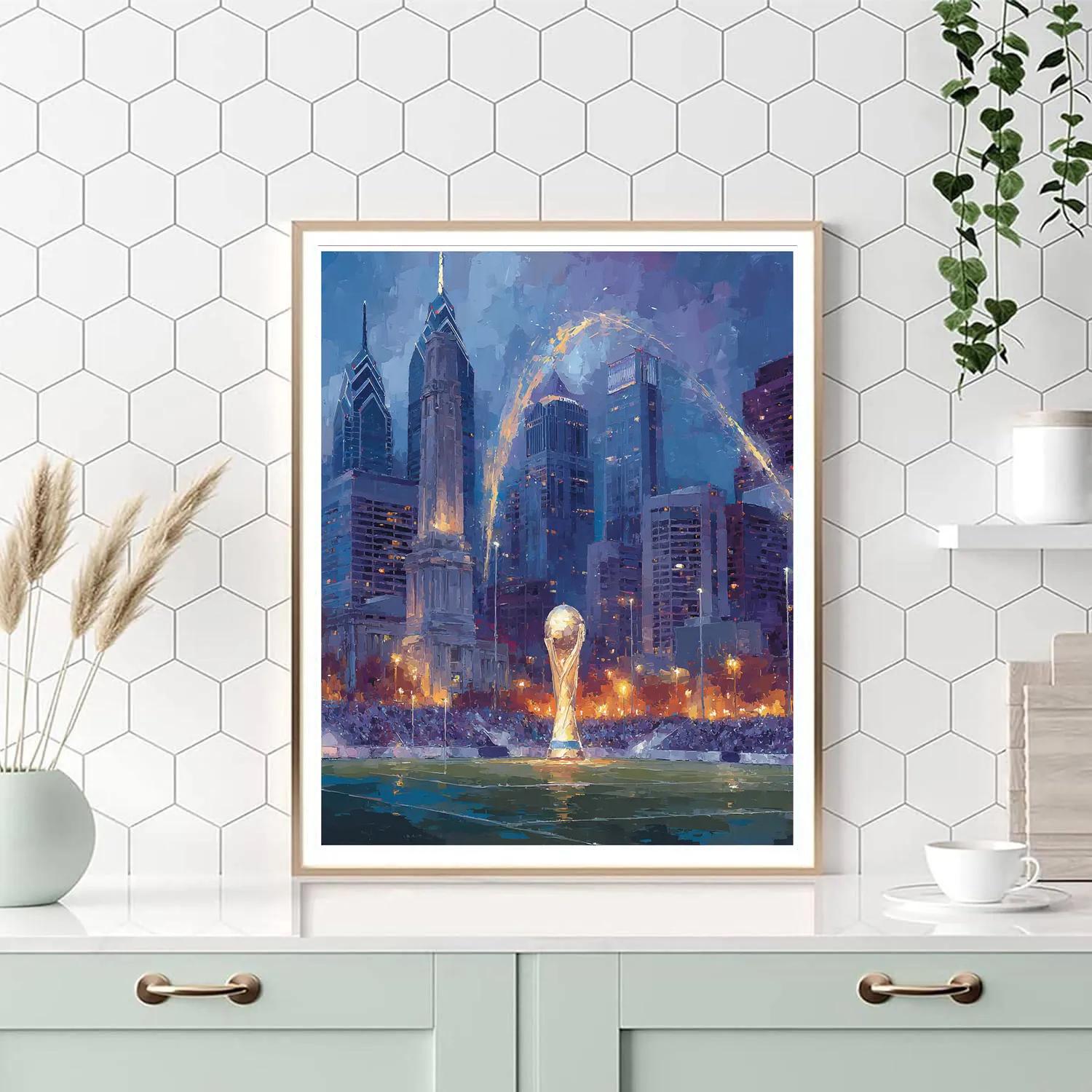 Philadelphia Fifa 2026 Glow DIY paint by numbers