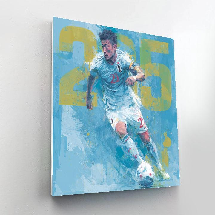 Mitoma Fifa 2026 Blue Paint by numbers kits