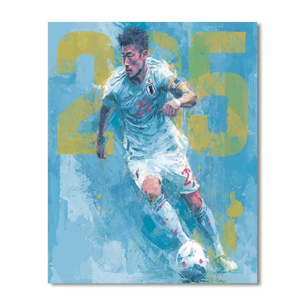 Mitoma Fifa 2026 Blue Paint by numbers kits