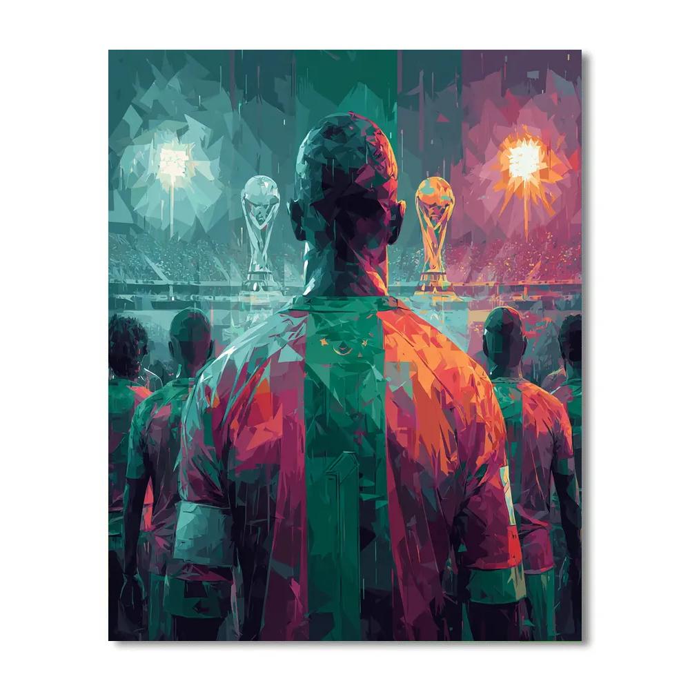 Morocco Fifa 2026 Atlas paint by color