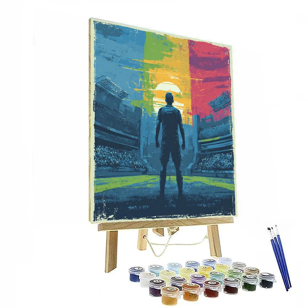 Uzbekistan Fifa 2026 Dawn Number painting
