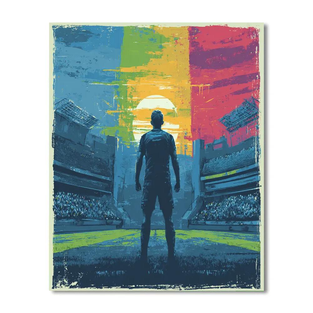 Uzbekistan Fifa 2026 Dawn Number painting