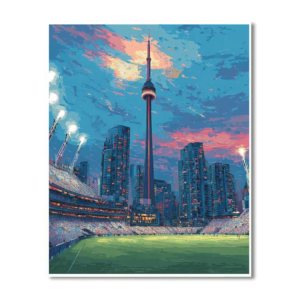 Toronto Fifa 2026 Glow Paint by numbers art