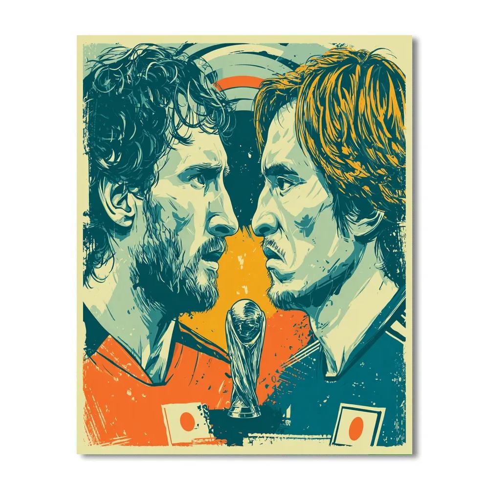 Fifa 2026 Netherlands Vs Japan paint by color