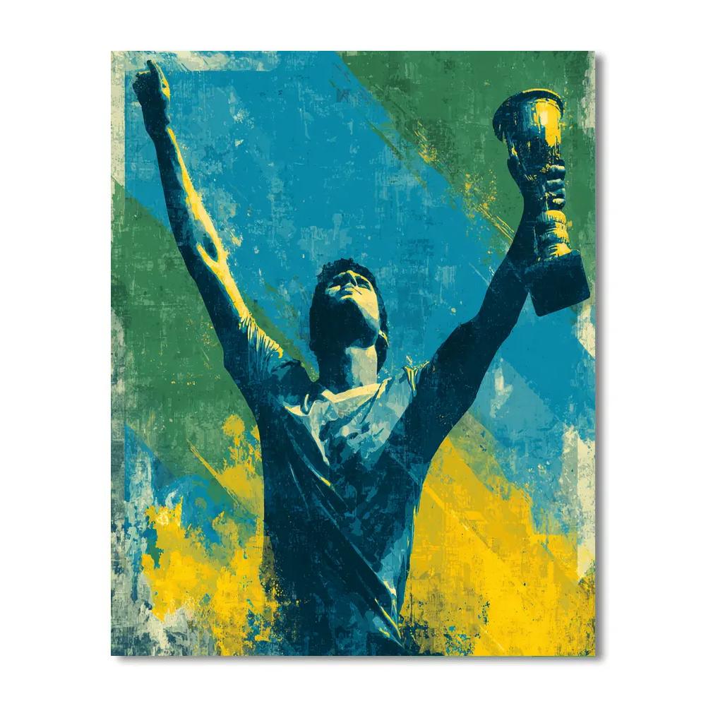 Curaçao Fifa 2026 Blue Numbered painting kits