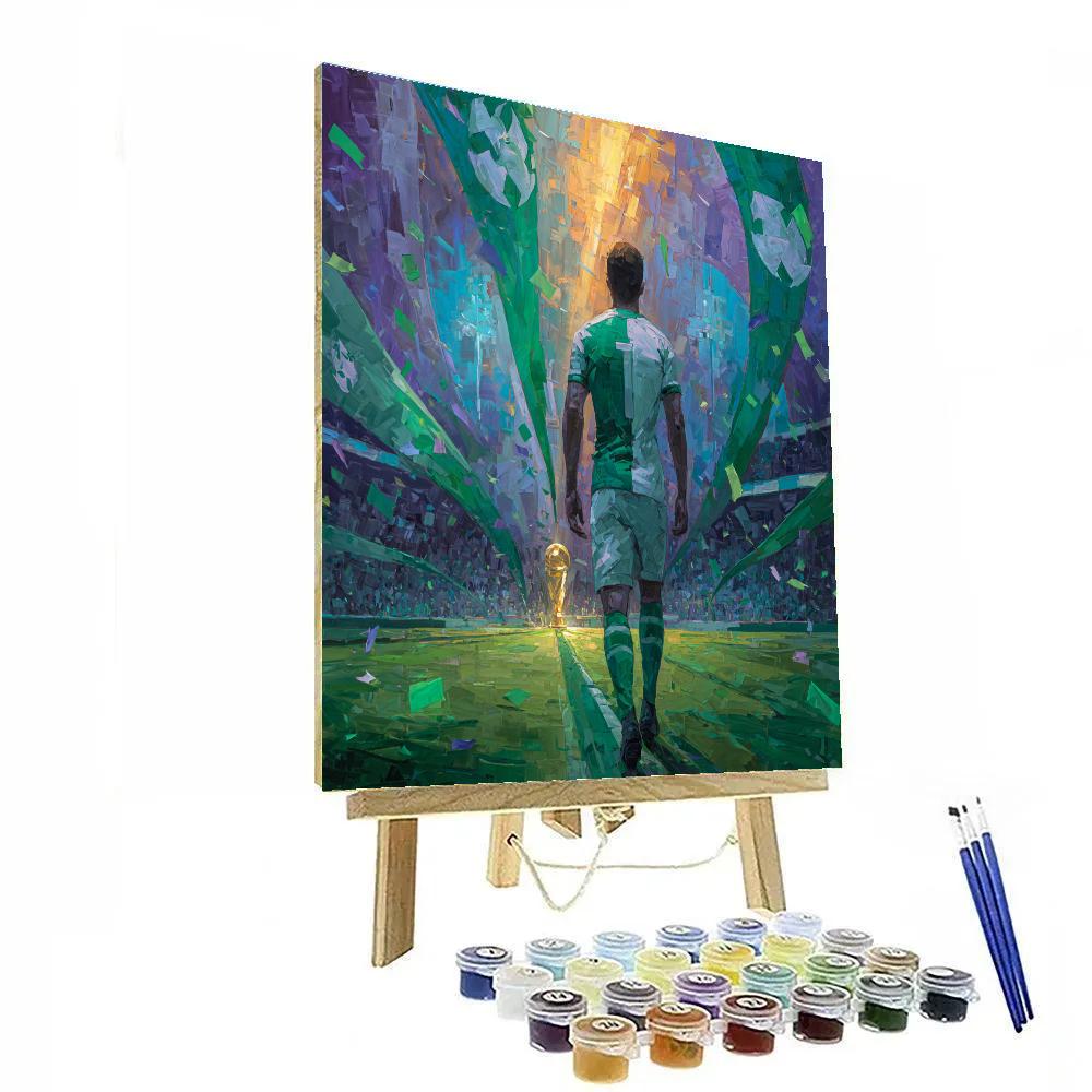 Saudi Arabia Fifa 2026 Emerald painting number kit