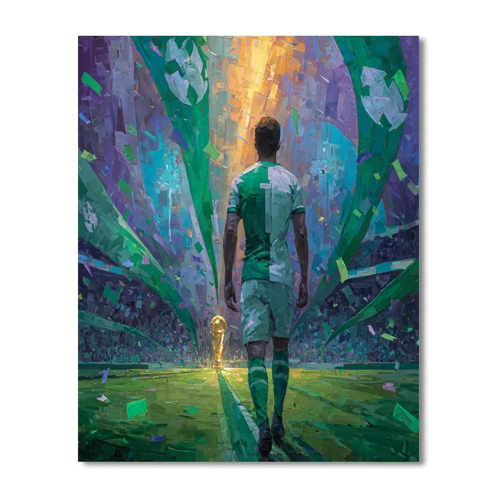 Saudi Arabia Fifa 2026 Emerald painting number kit