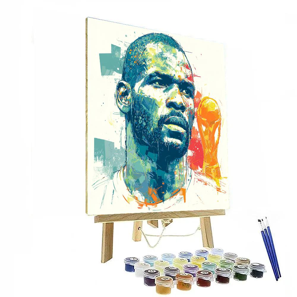 Drogba Fifa 2026 Power Paint by numbers art