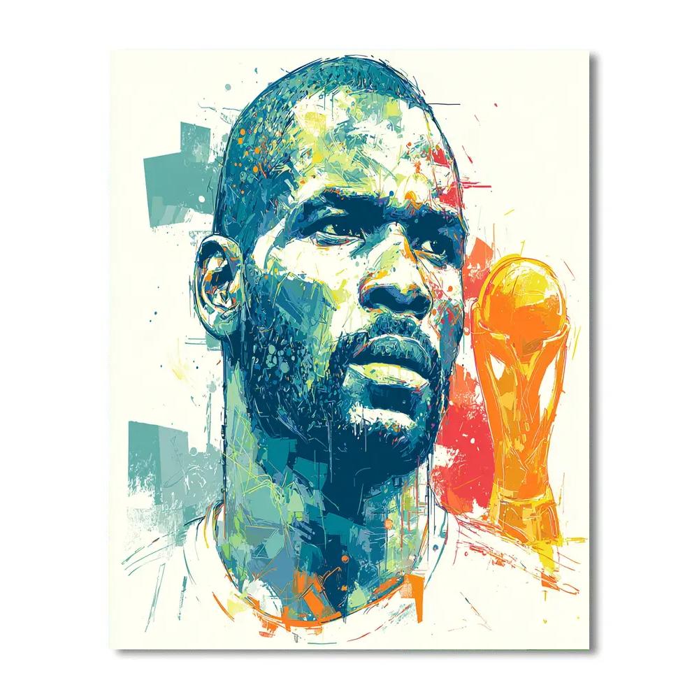 Drogba Fifa 2026 Power Paint by numbers art