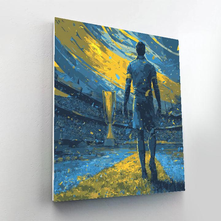 Curaçao Fifa 2026 Blue Paint by numbers art