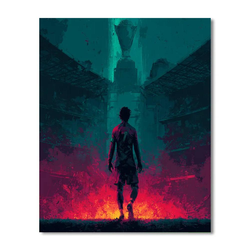 Portugal Fifa 2026 Night Number painting