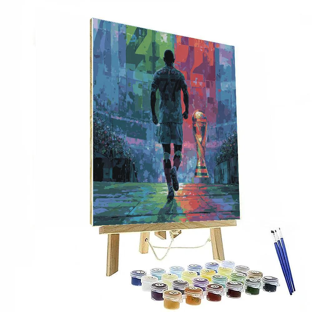 Jordan Fifa 2026 Red Paint by numbers art