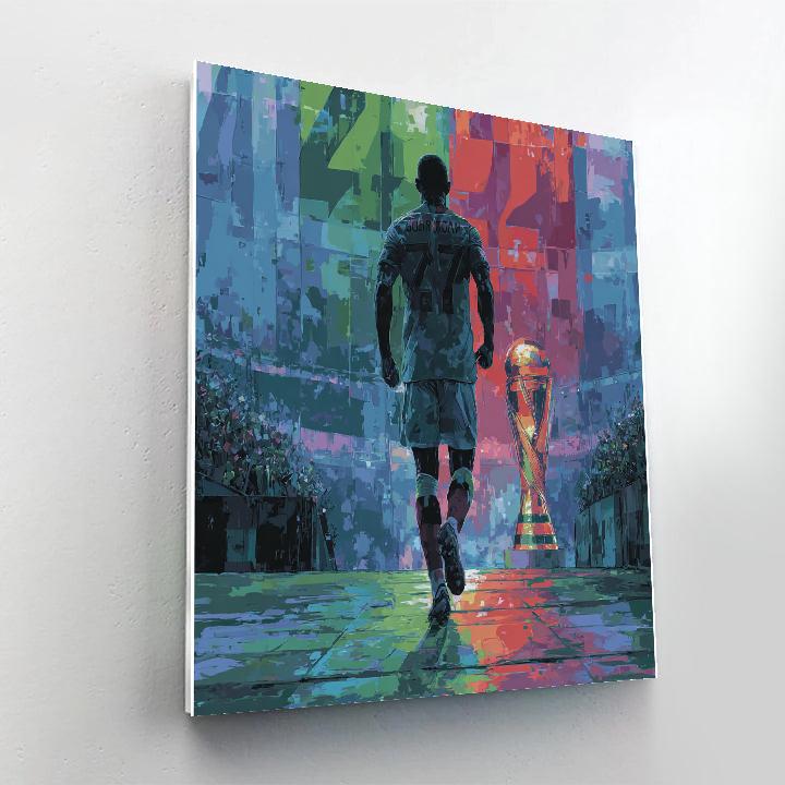 Jordan Fifa 2026 Red Paint by numbers art