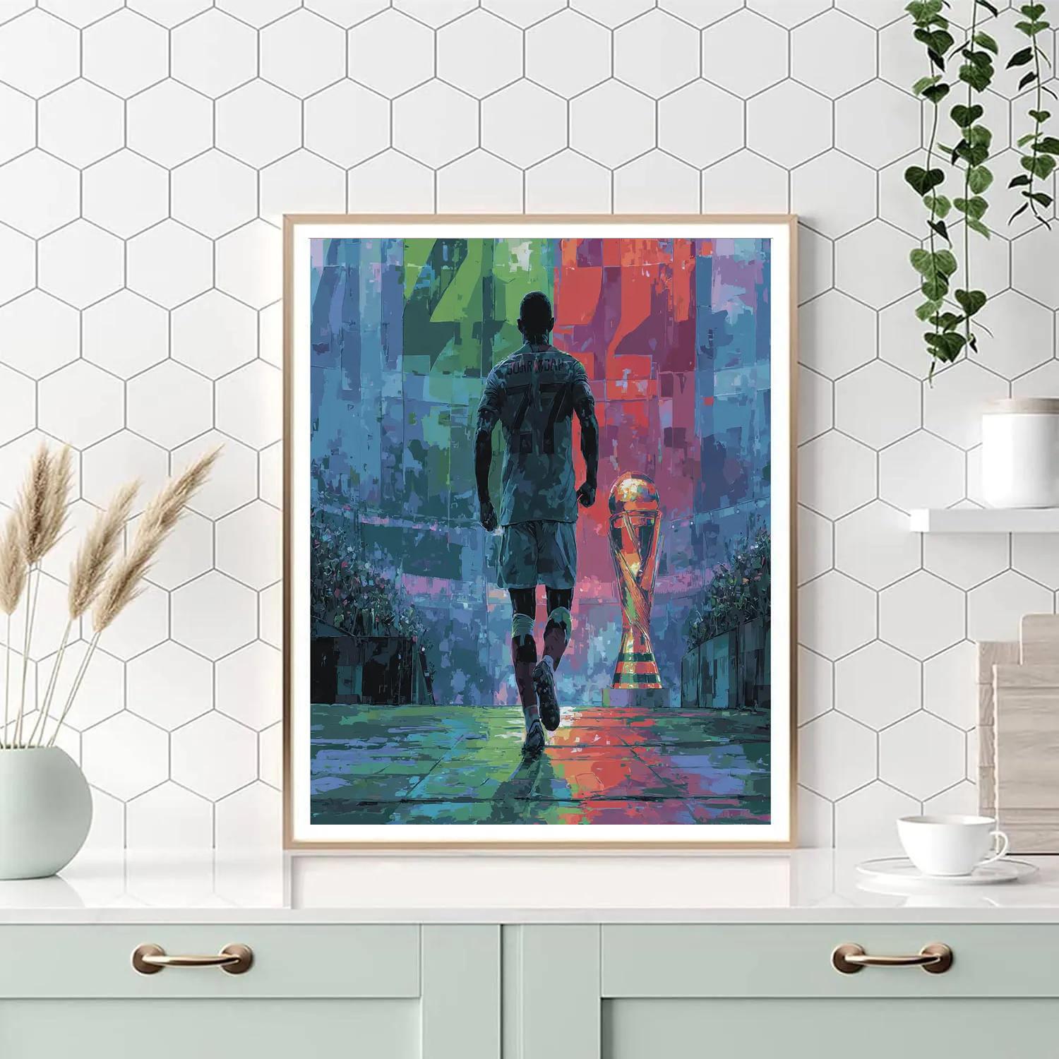 Jordan Fifa 2026 Red Paint by numbers art