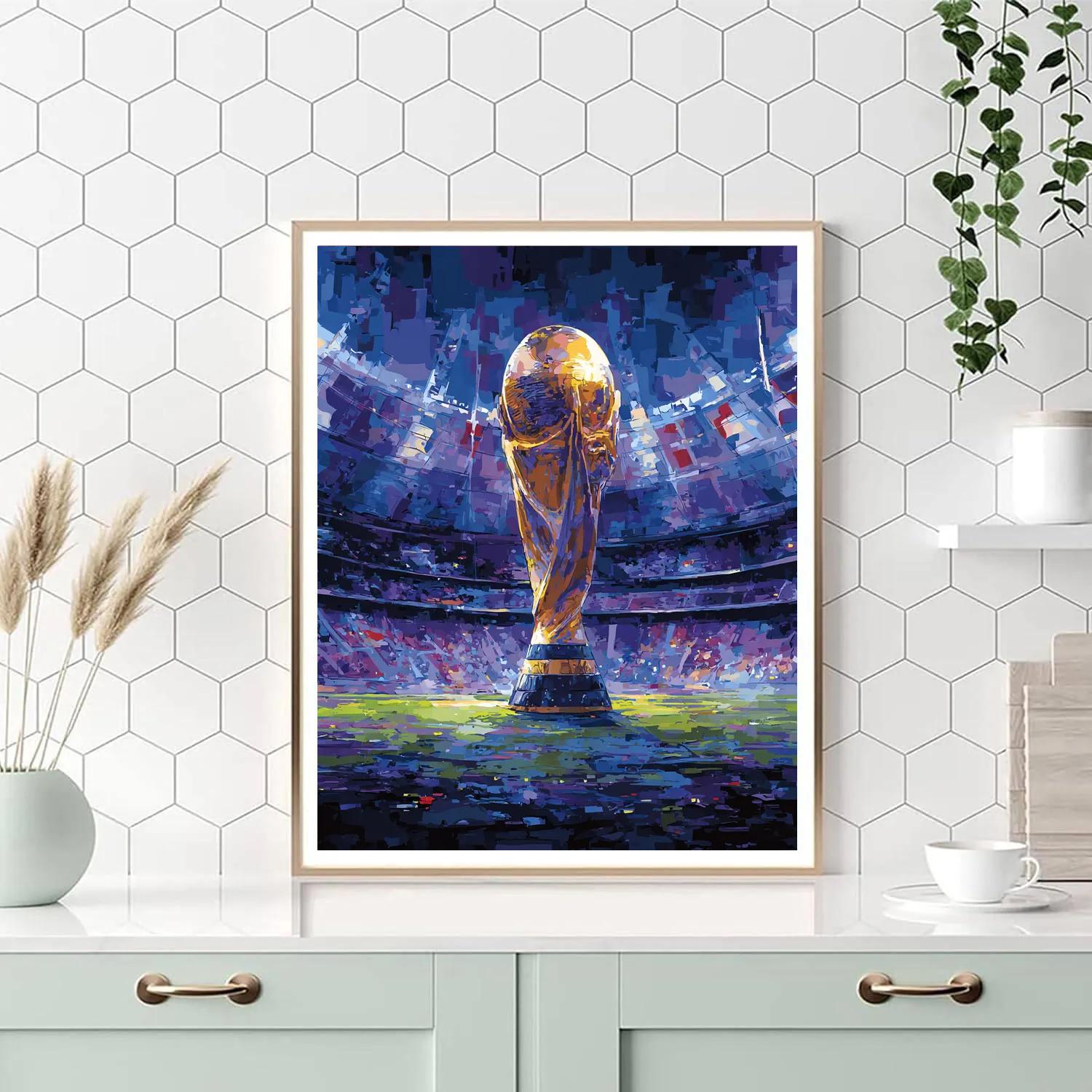 Fifa 2026 Trophy Lights Numbered painting kits