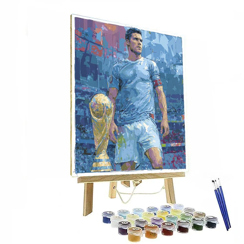 Fifa 2026 Haaland Ice Paint by numbers art