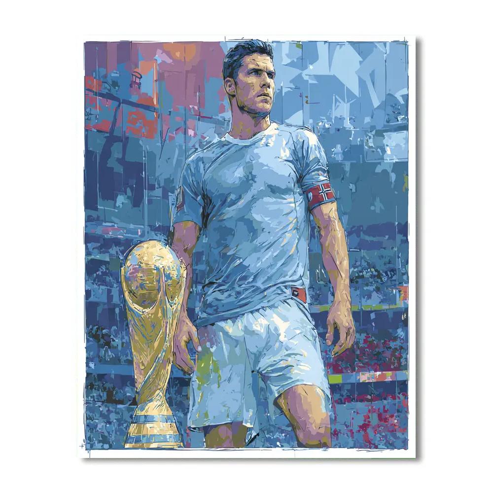 Fifa 2026 Haaland Ice Paint by numbers art