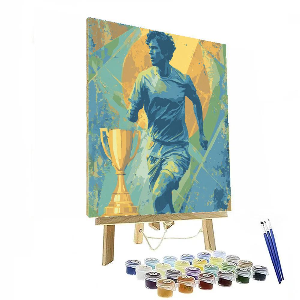 Curaçao Fifa 2026 Blue Paint by numbers art