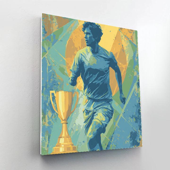 Curaçao Fifa 2026 Blue Paint by numbers art