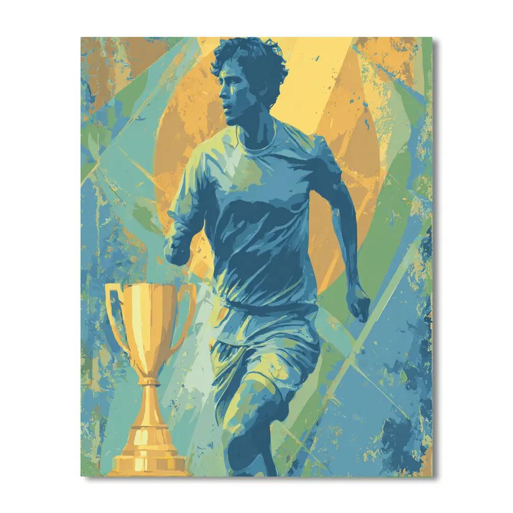 Curaçao Fifa 2026 Blue Paint by numbers art